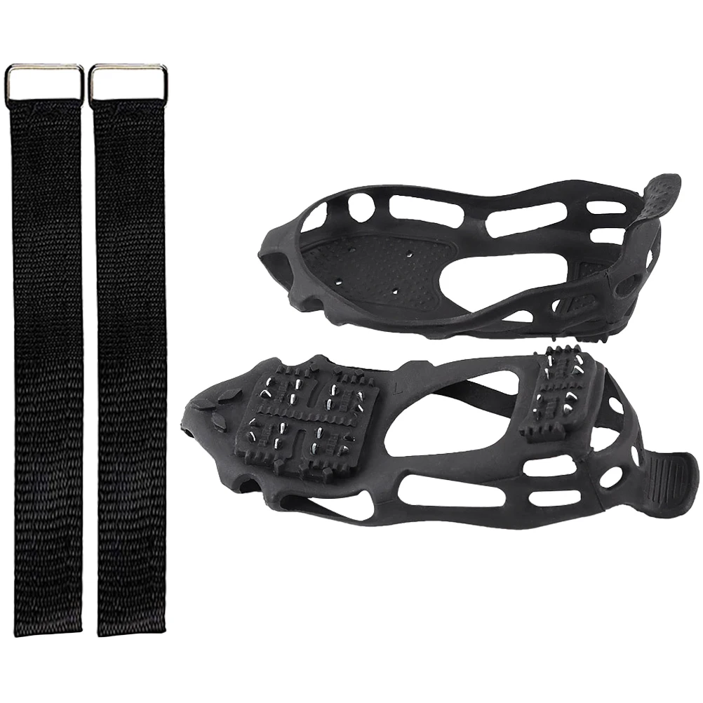 

1 set Ice Cleats For Boots Tpe Anti-Slip Shoe Covers Professional Climbing Spikes Lightweight Snow Grippers For Hiking Outdoor