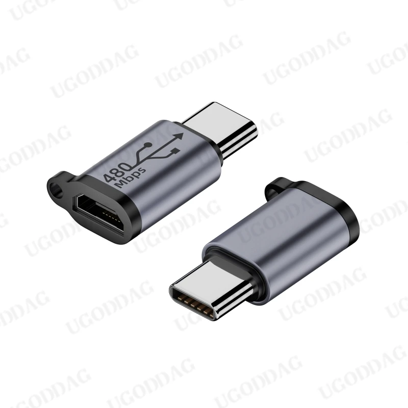 Type C Female to Micro USB/TypeC Female to Mini USB/Micro USB Female to Type C/Micro USB Female-to Mini USB Connector Adapter