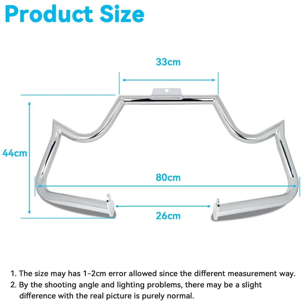 Chrome Crash Bar Engine Guard Highway Bar Fit Harley Softail FL Fat Boy Heritage Classic Slim Deluxe Springer 2000-2017