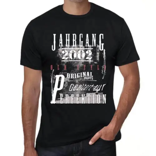 Herren Grafik T-Shirt Zur Perfektion gereift 2002 Geschenk 22. Geburtstag