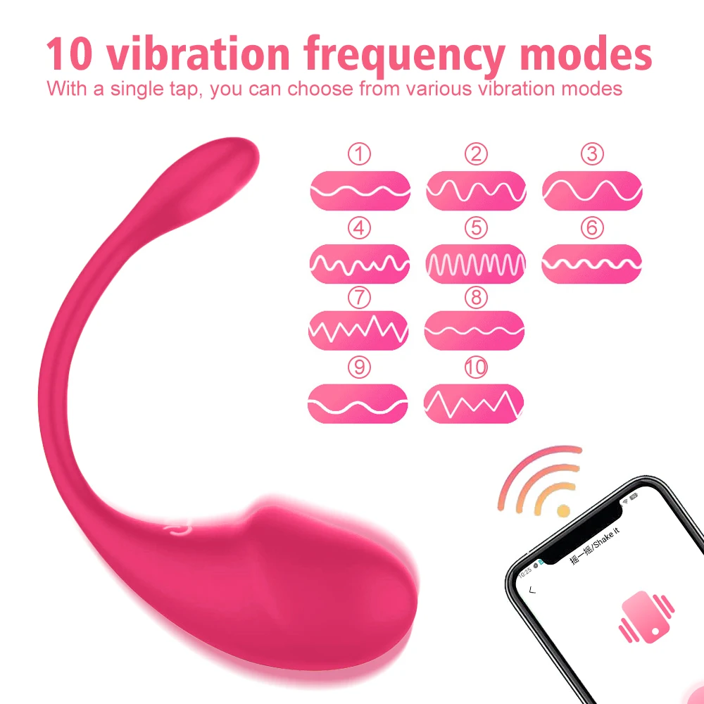 10 Speed APP Controlled Vaginal Vibrator G Spot Anal Vibrating Egg Massager Panties Wearable Stimulator Adult Sex Toys for Women
