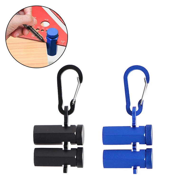 

Square Auxiliary Jig With Holder And Carabiner Stair Guages Knobs Tool Tall Stair Gauges For Framing Square