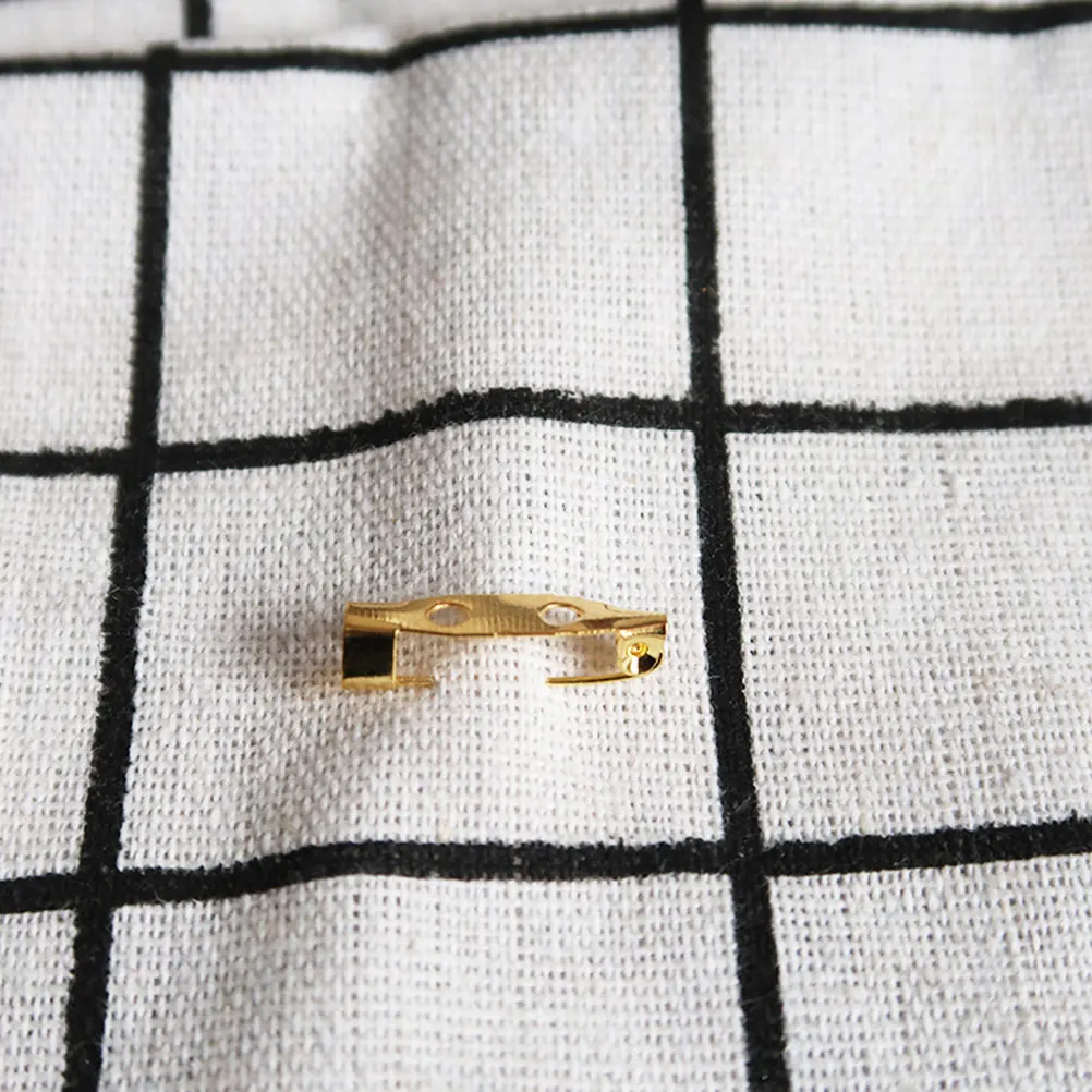 

200pcs 2.5Cm Safety Pin Golden Metal Clasp Brooch For Diy Craft Jewelry Making Alloy Pins Wear Resistant Hole Design