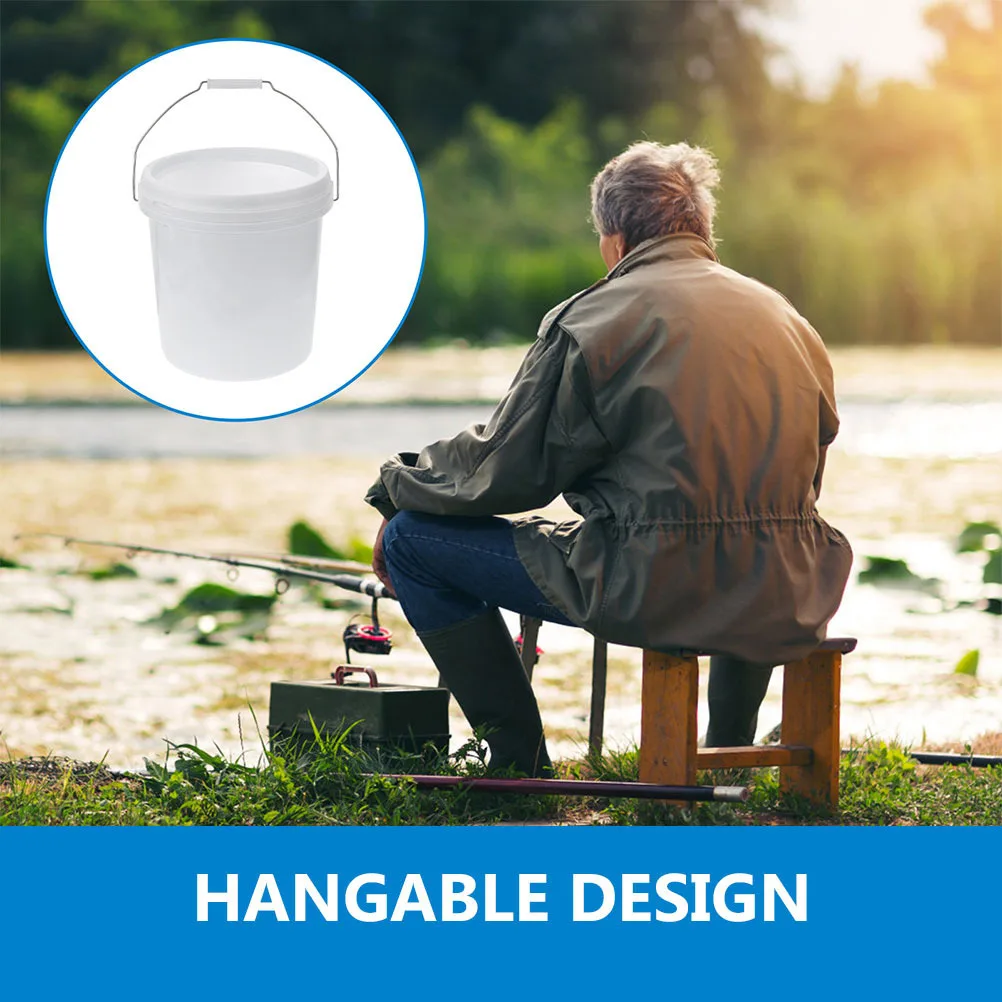 دلو مختوم سعة 14 لتر، دلو طلاء بلاستيكي سميك، حاوية تخزين خلط الألوان ذات سعة كبيرة #1