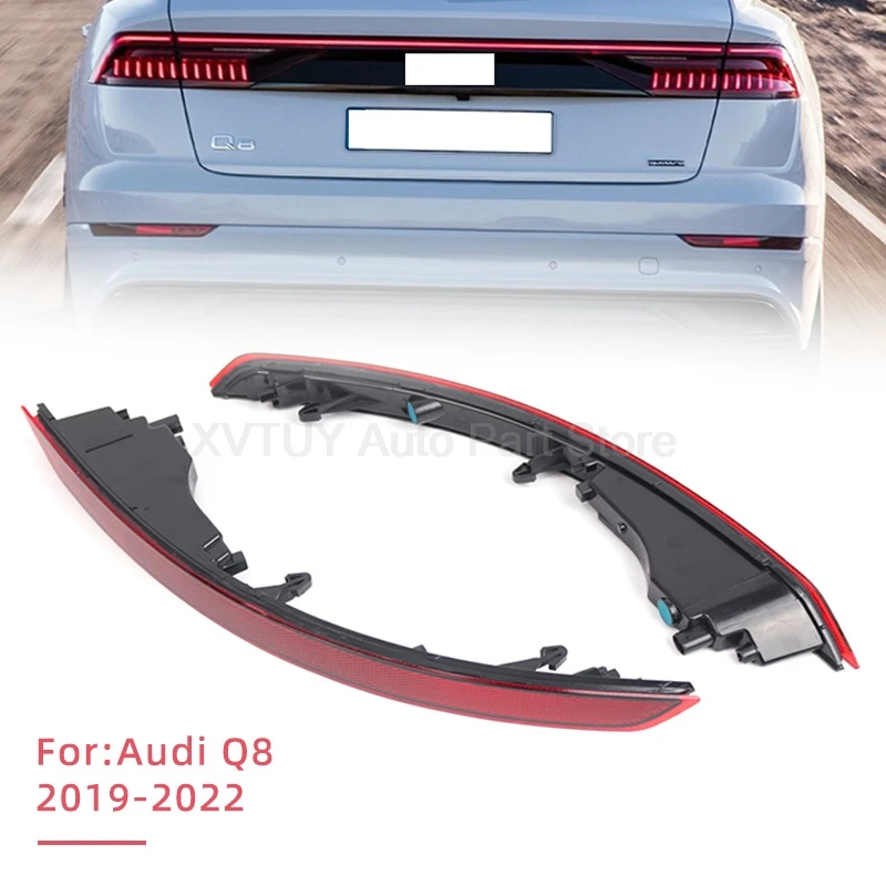 

Тормозной фонарь заднего бампера для Audi Q8 2019-2022, светодиодные задние фонари, высокая яркость, простая установка, водонепроницаемый аксессуар для автомобильного освещения