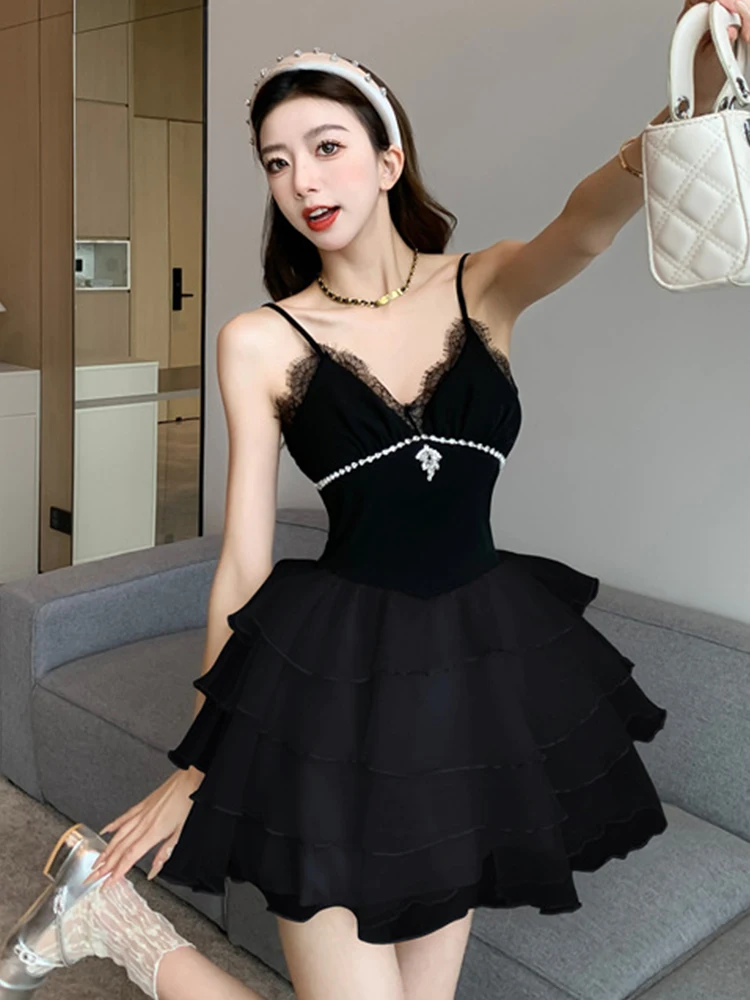 Women Clothes Hotsweet Sexy Strap Slim Mini Short Gown Evening Dress Elegant Lady Fashion Party Club Prom Birthday Vestidos New