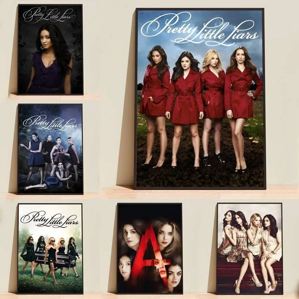 PLL-TV P-Pretty Little L-Liars  Poster High Quality Dorm Living Room Aesthetic Wall Decoration Painting Stickers Gift