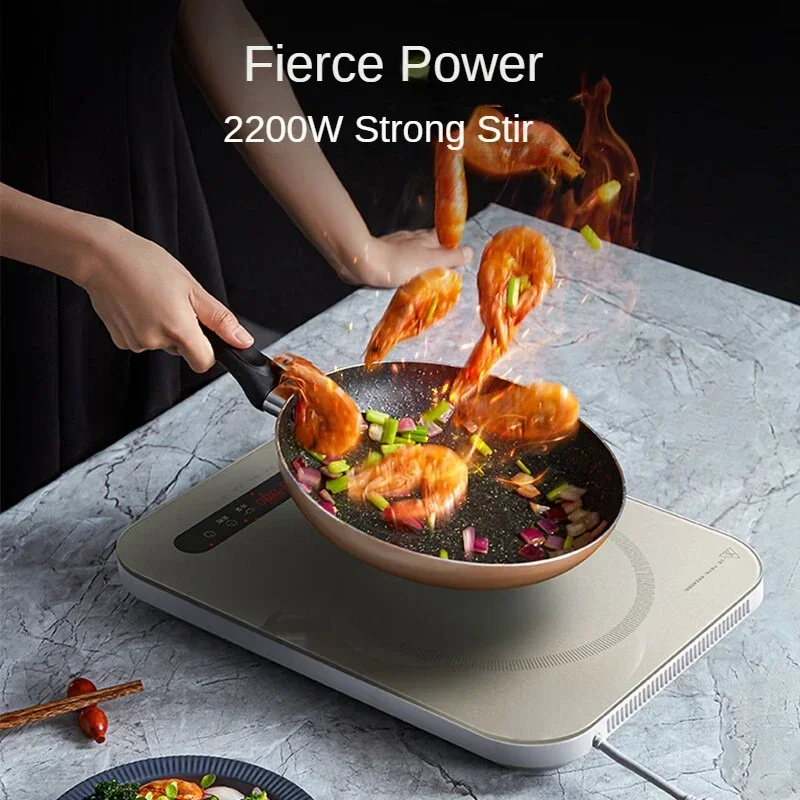 Midea Induction Cooker 2200W High Power Home Cooktop Built-in Timer Hotpot Cooker C22-Micca708 220V