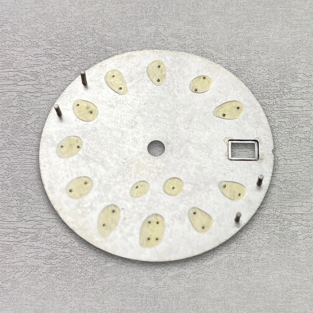 28.5mm S Logo Day just Dial Fit NH35/NH36/4R/7S Japanese Movement Green Luminous High Quality Watch Modification Accessories