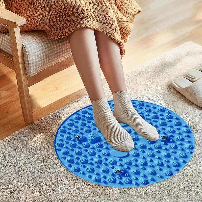 TPE Magnetic Foot Massage Pad Stimulates Acupoints Presses Fingertips Circular Massage Pad Jogging Pad