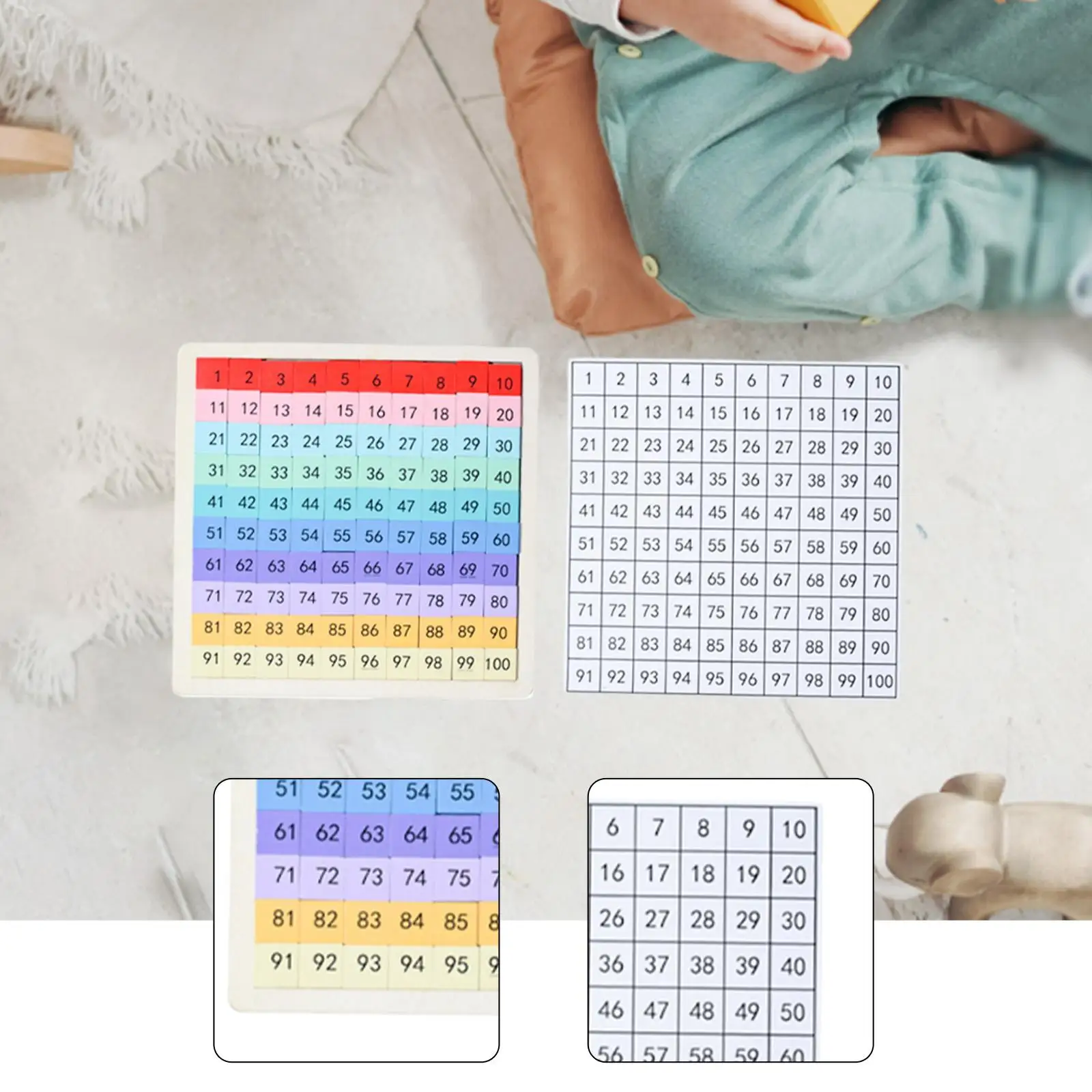 Matemática de madeira cem placa digital jardim de infância 1-100 números jogo educativo brinquedo desenvolvimento precoce aprendizagem brinquedo para crianças