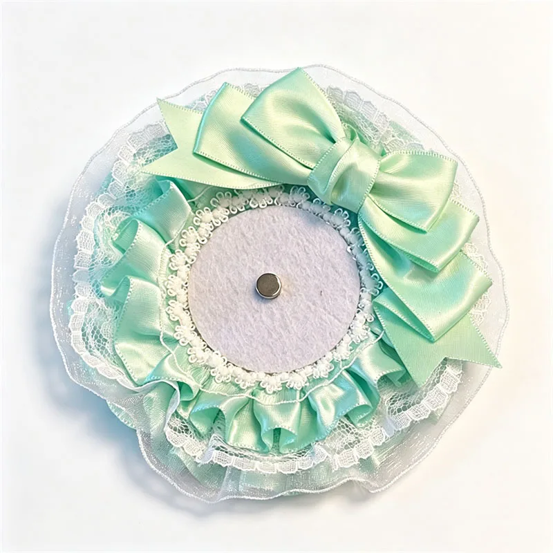 Handgefertigter Lolita Rosetten-Ansteckerhalter, niedlicher Anime Ita Bag Pin-Displayrahmen, Cosplay-Taschenzubehör zum Sammeln von Abzeichen und Pins