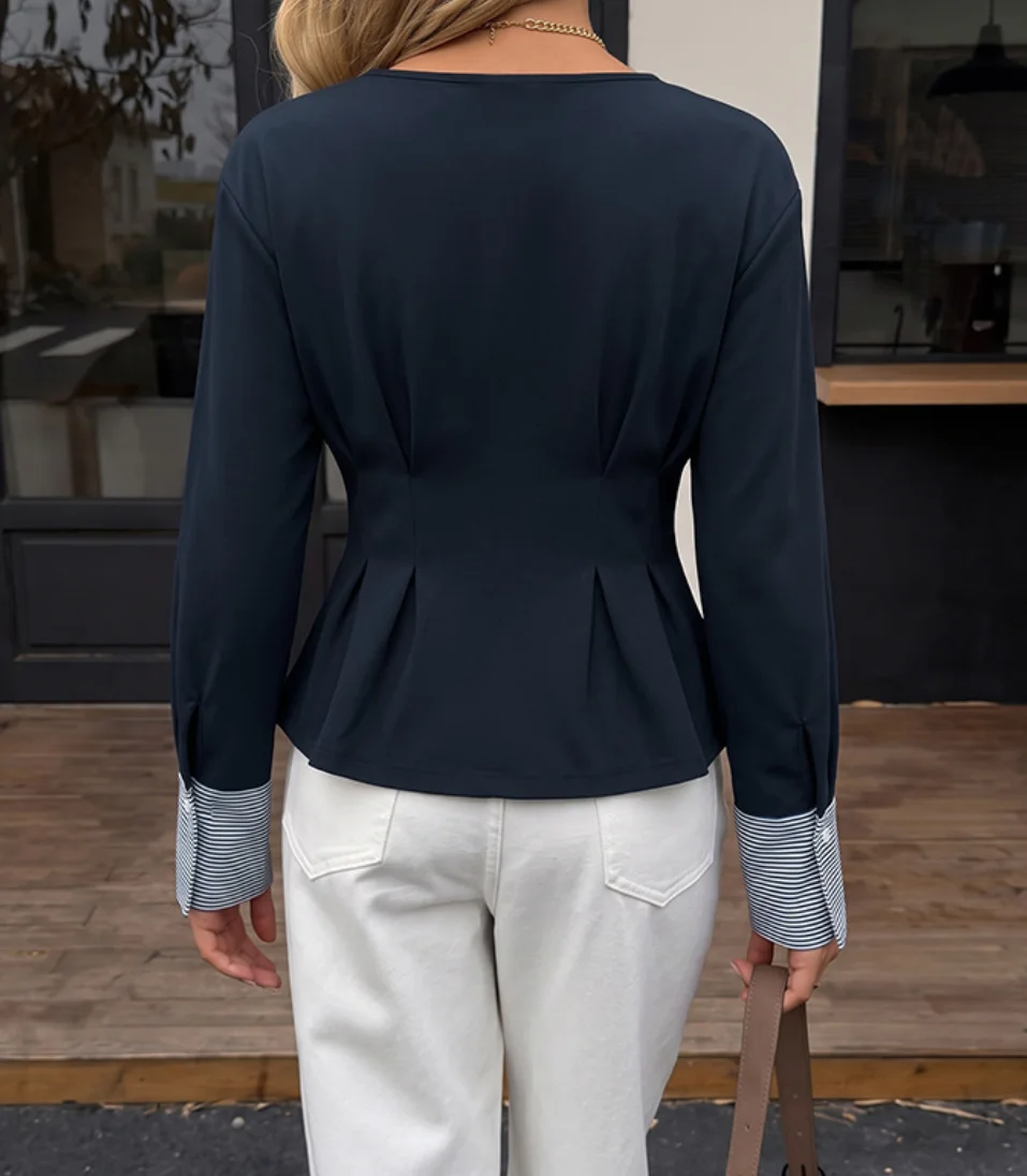 Kadın Yuvarlak Yaka Peplum Blu - Blouses incelemesi ve fiyatı