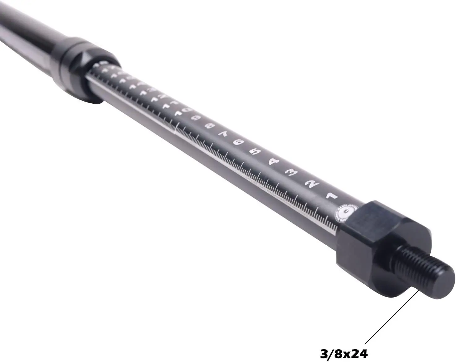 Antenne HF portable gravée au laser GRA‐7350TC |   Télescopique 3,5 MHz à 50 MHz avec connecteur 3/8-24 | Ventes directes d'usine