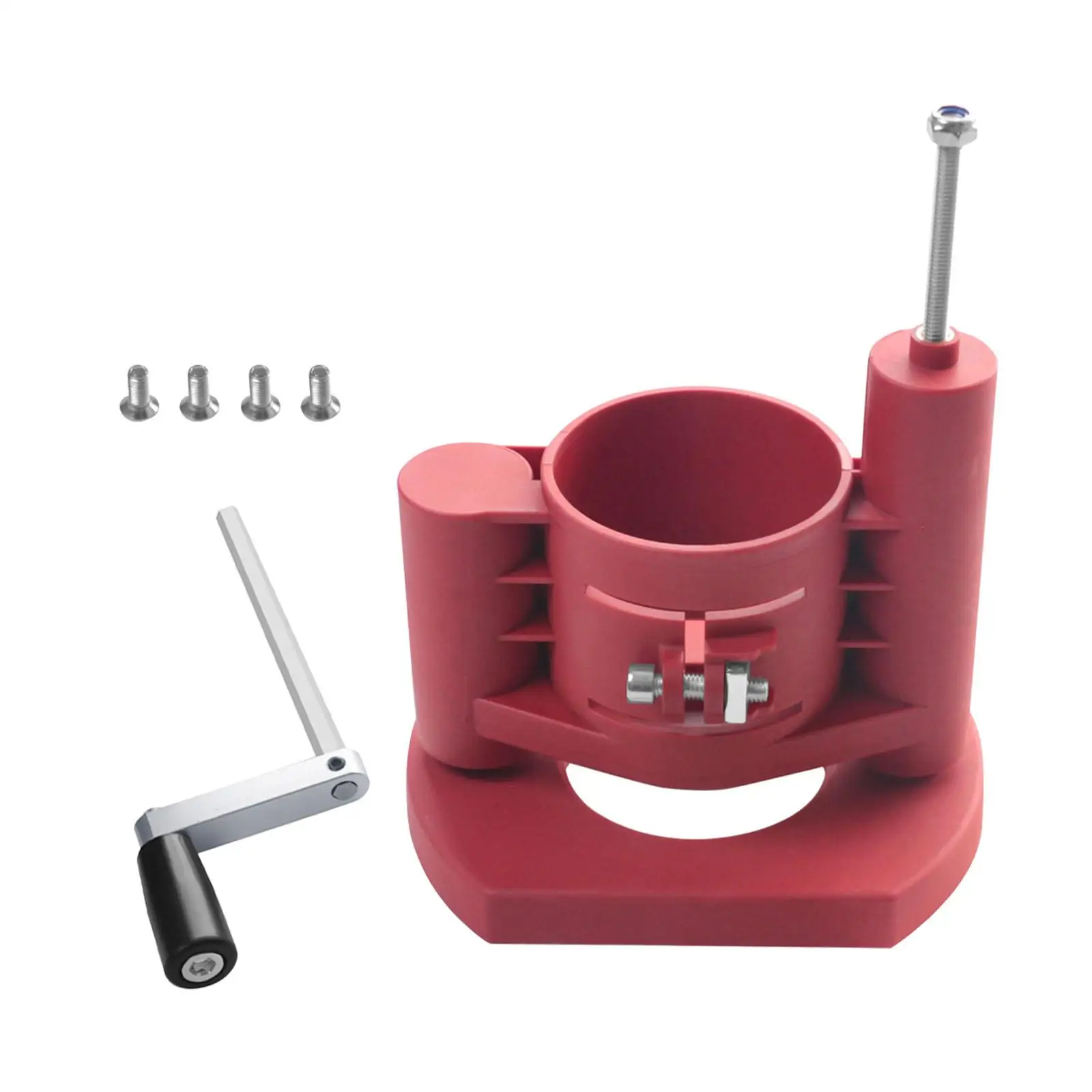 

Woodworking Router Table Lifting Base Hand Crank for Small Edge Trimming Machines Sturdy Labor Saving Professional Accessory
