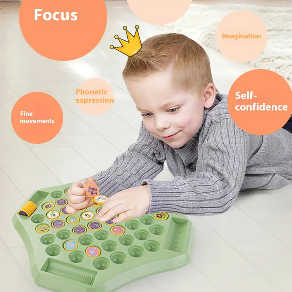 Engaging Animal Flip Chess Game For Preschoolers Gatherings Multiple People Play Memory Flip Chess