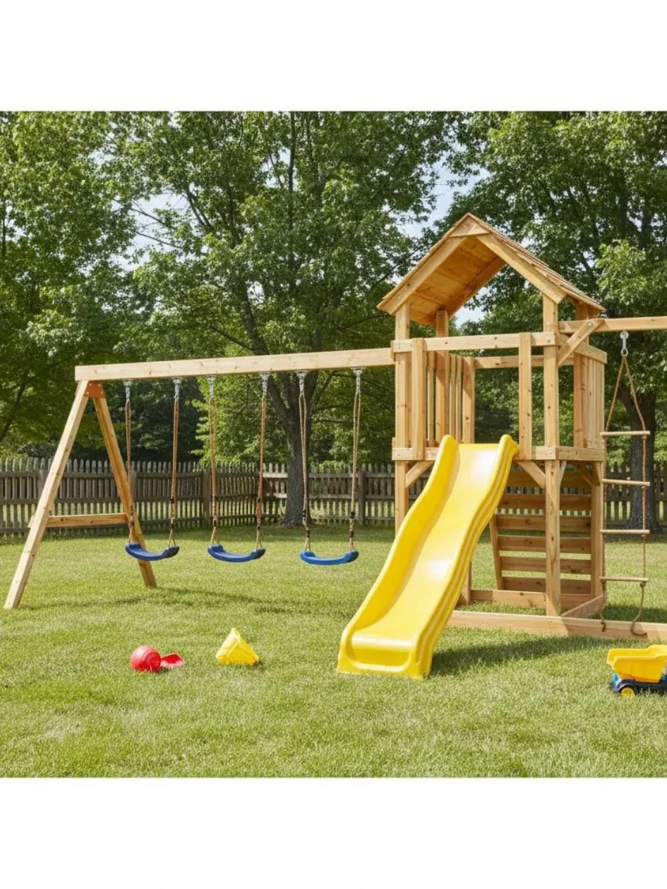 ชิงช้าเด็ก ชิงช้าไม้สำหรับเด็ก - Outdoor Furniture Kids บทวิจารณ์และราคา