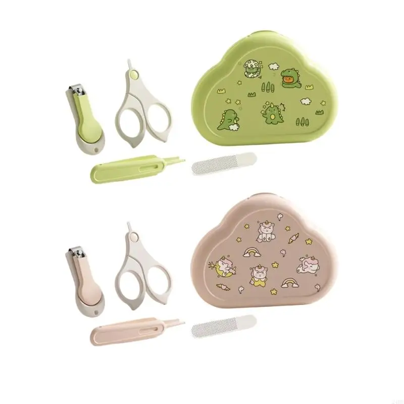

Professional Infant Care Tool Set Gentle Nails Trimmers Baby Scissors and Cartoon Box for Newborns Needs 24BE