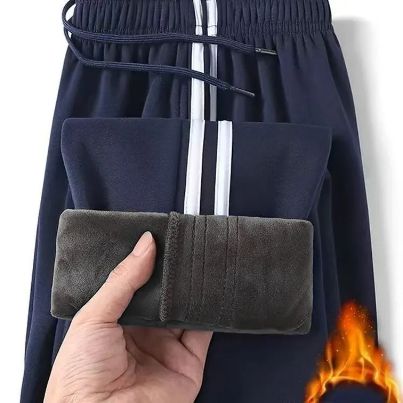 

Boys Girls Junior High School Senior High School Primary School Straight Loose Fleece Thickened Navy Blue Dark Blue Non-fading