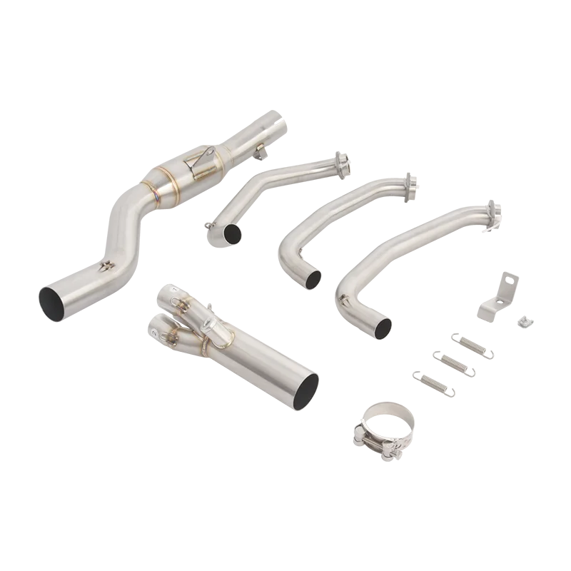 For CFMOTO 675SR CF675SR 675R-R 675 SR-R 675NK 2024 2025 Motorcycle Exhaust System Escape Stainless 51mm Front Link Pipe Muffler
