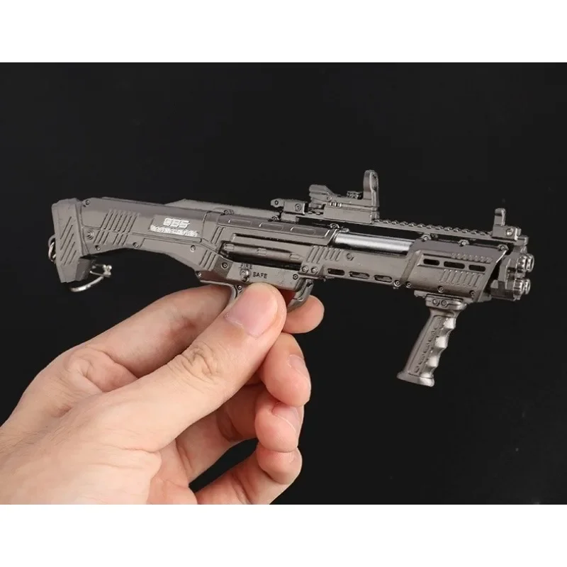 PUBG Game Peripheral Weapon DBS Shotgun Metal Weapon Handicraft Decoration Home Living Room Office Desk Decoration