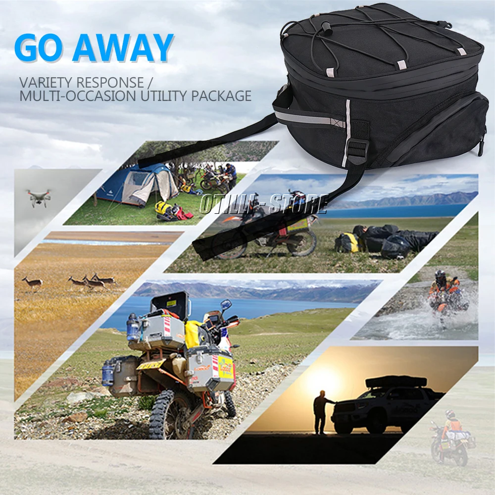 New Waterproof Motorcycle Tail Bag Multifunction Rear Seat Bag High Capacity For BMW R1200GS R1250GS LC Advenutre F850GS F750GS