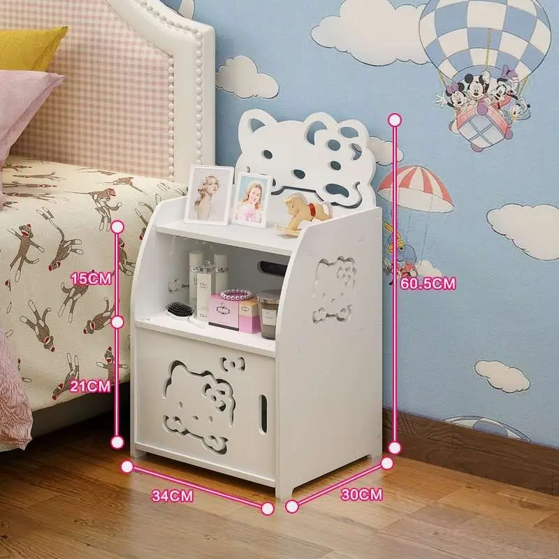 

Hello Kitty Anime Kawaii Sanrio Living Room Pvc Storage Box Locker Cute Cartoon Cabinet Book Holder Case Kids Toys Gifts