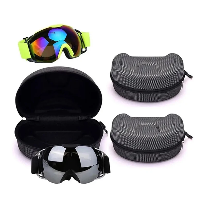 Ski Snowboard Goggles Box Hard EVA Portable Protection Carrying Case Water Resistant Shockproof Shell Ski Accessories