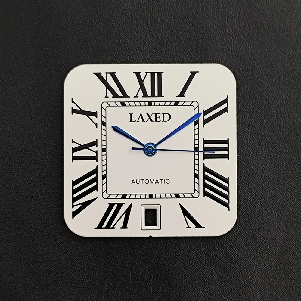 NH35 Dial 27mm Square Dial Roman Numeral Dial Men's Watch Dial Suitable for NH35 Movement Sports watch accessories