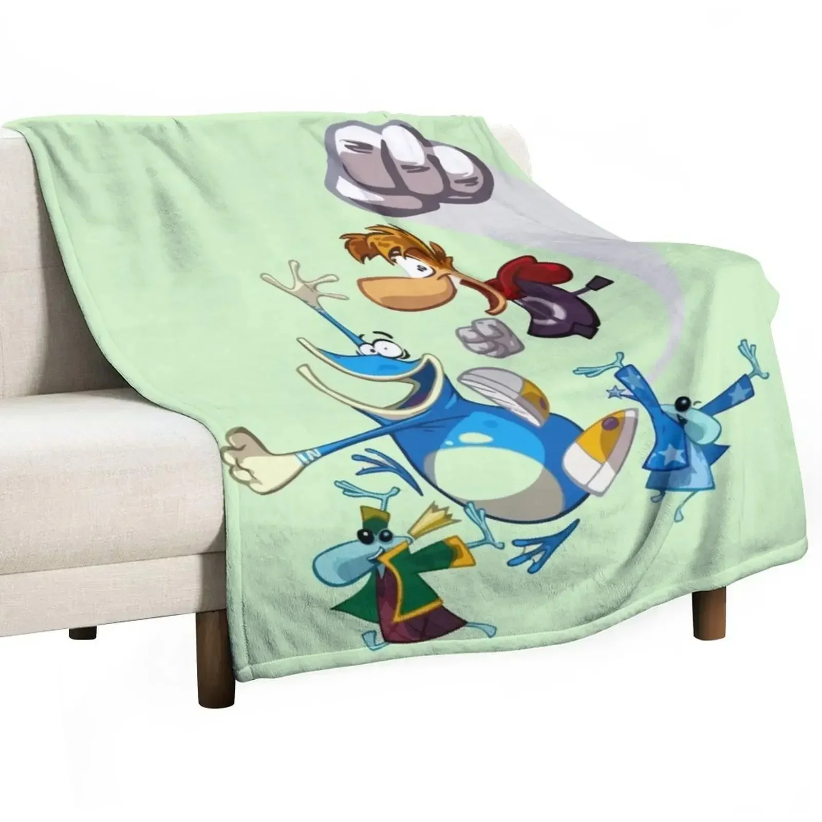 Rayman and Globox Throw Blanket Large Travel Blankets