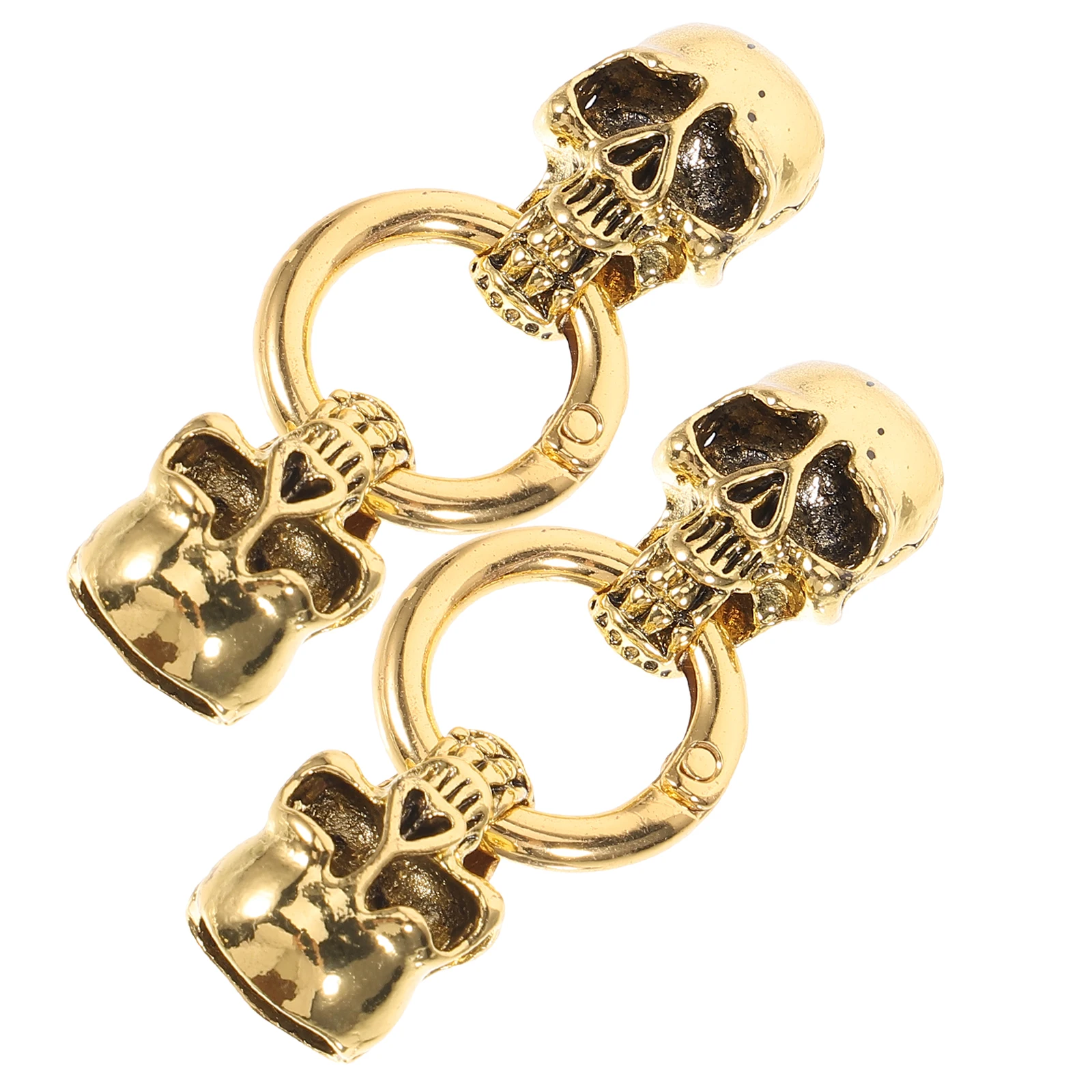 

2pcs Skull Head Buckle Metal Connection DIY Bracelet Clasp Necklace Extender Jewelry Connector Hook Metal Necklace Buckle
