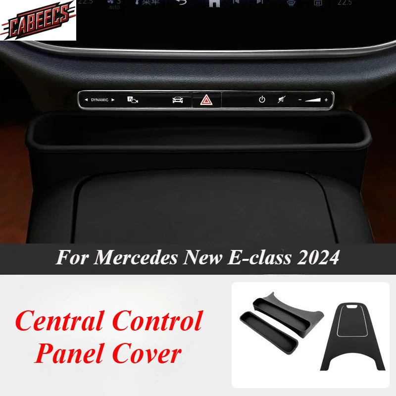 

For Mercedes Benz E Class 2024 W214 E260 Center Console Gear Shift Panel Silicone Pad Storage Box Central Control Organizer Pad