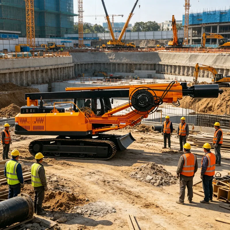Customized Reverse Circulation Rotary Drilling Rig for Deep Well, Mud Pump System Drill