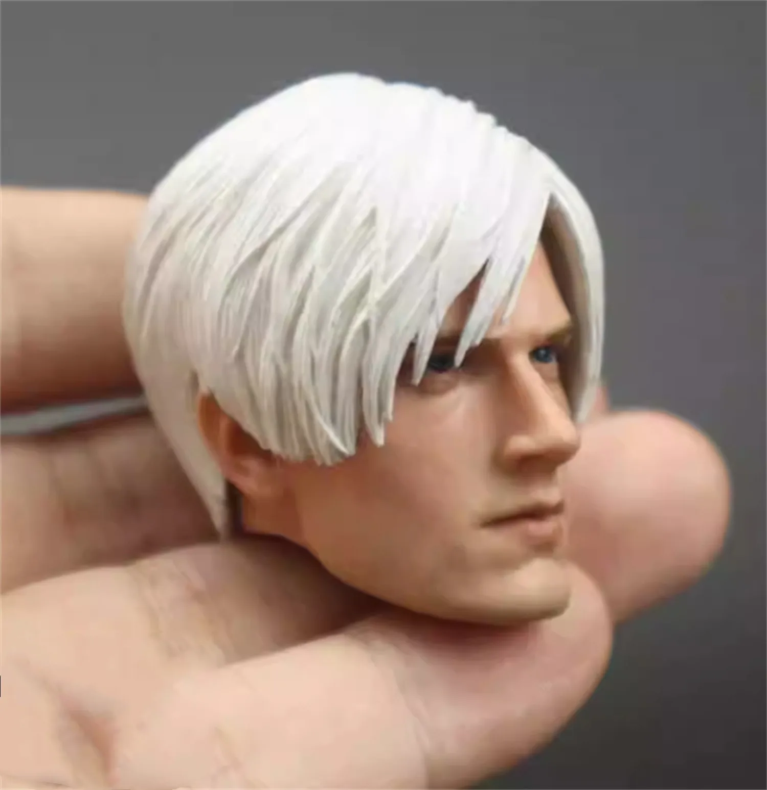 1/6 Leon  Head Carving Male  Head Sculpt PVC Painted /Unpaited head    Fit 12'' Action Figure Body customize