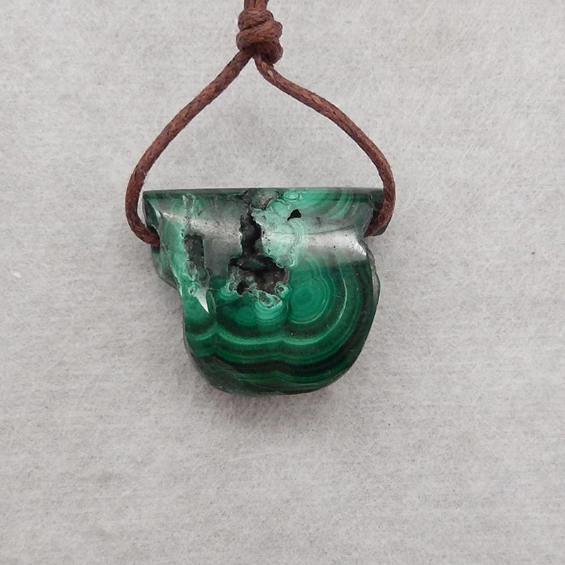 

Nugget Natural Stone Malachite Side Drilled Pendant Bead 14x19x10mm 8.7g Semiprecious Fashion Jewelry Necklace Accessory