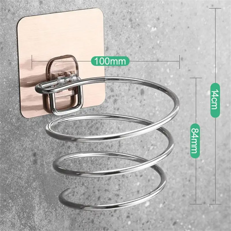 Wall-mounted Storage Rack Punch-free Hair Dryer Bracket Strong Load-bearing Paste Household Convenient No Trace Bracket Hanger