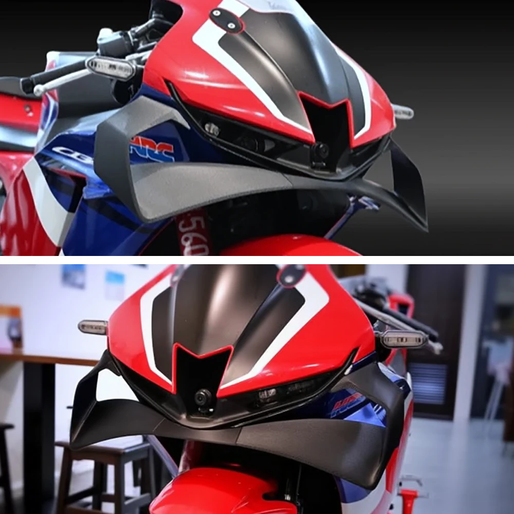 Spoiler Depan Sepeda Motor CBR600RR untuk CBR600RR CBR 600RR 2020-2025 2024 2023 Sayap Tetap Fairing Sepeda Motor Sayap Aerodinamis