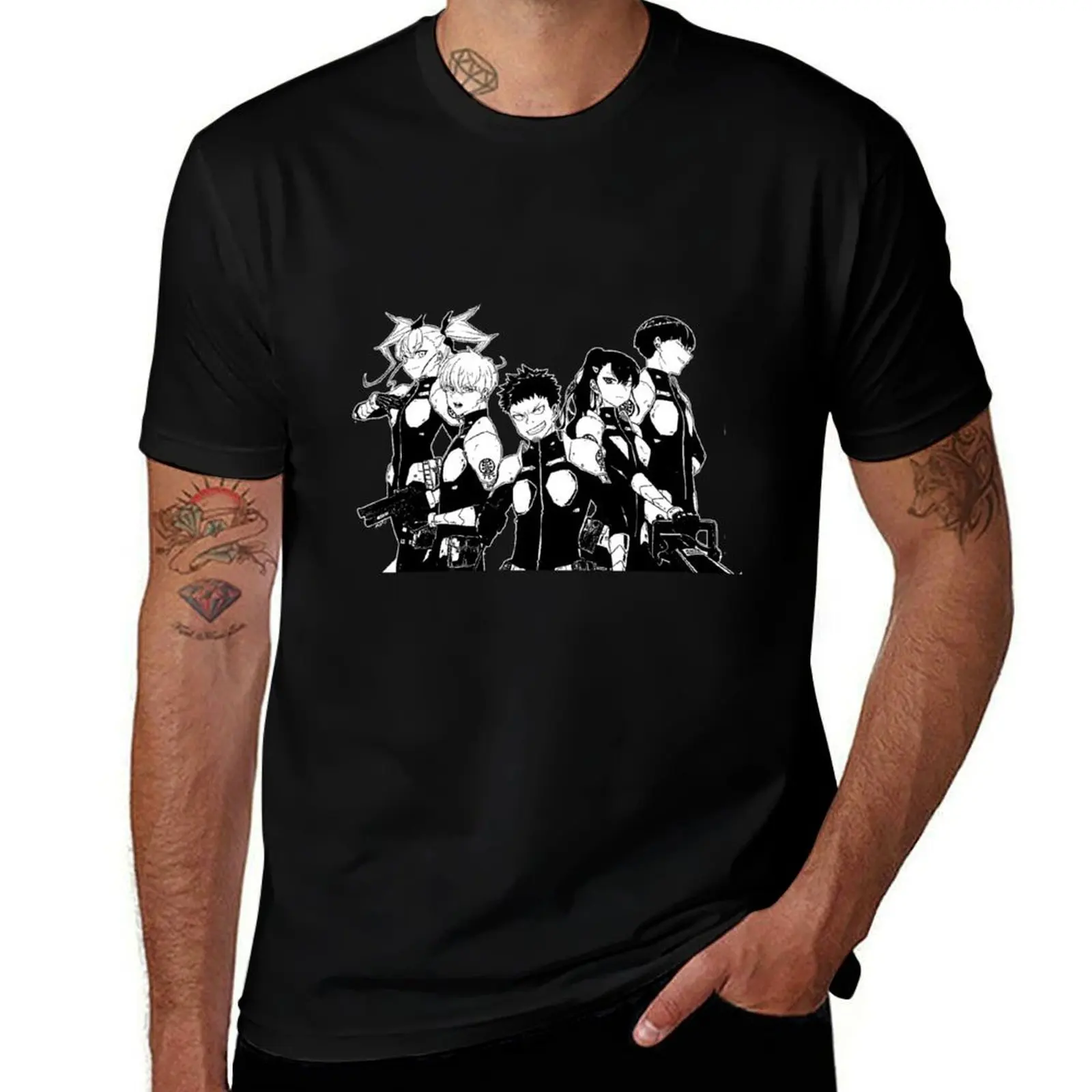 

Kaiju No. 8 Fanart Characters T-Shirt custom t shirt blue lock oversize t-shirts man mens clothes