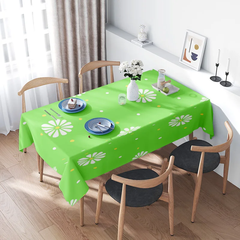 

Современный скандинавский стиль, зеленый цветок, украшения для скатерти для дома, столовой, крышка для кухонной столешницы