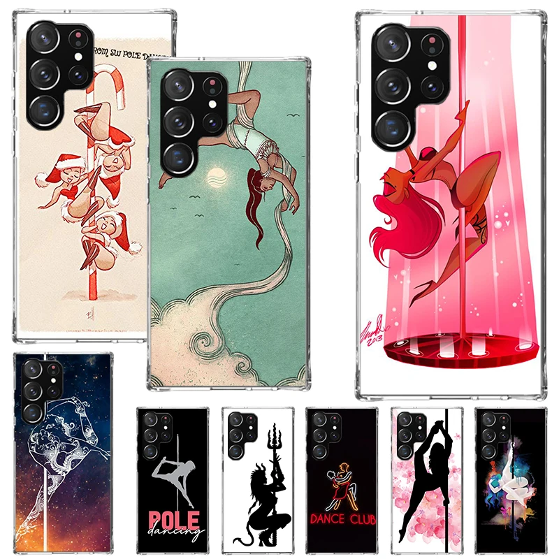 Pole Dancer Dancing Phone Case For Samsung Galaxy S24 S23 S22 S21 Ultra S20 FE S10 Plus S10E S9 S8 + Soft Cover Shell