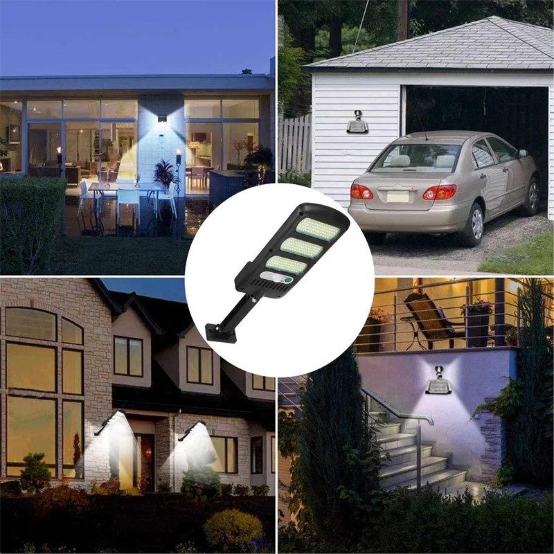 Newest Solar Sensor Street Lights Outdoor IP65 213 LED Solar Motion Sensor Wall Lamp with 3 Lighting Mode Lights for House Decor