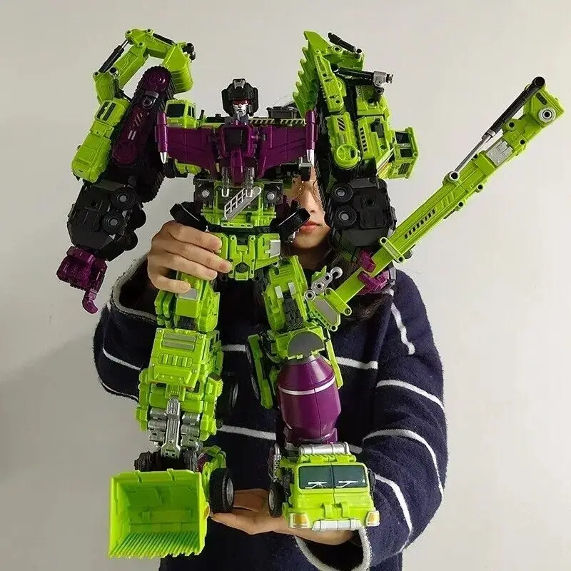 6 IN 1 NBK 44CM Devastator Toy Transformation KO Robot Car combination Action Figure excavator Blender Model Kid NO BOX