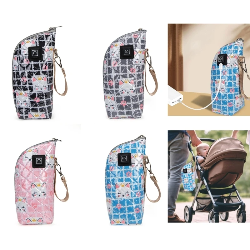 Động Bình Sữa Ấm Sữa Nóng Đựng USB Làm Nóng Nhanh Túi A2UB