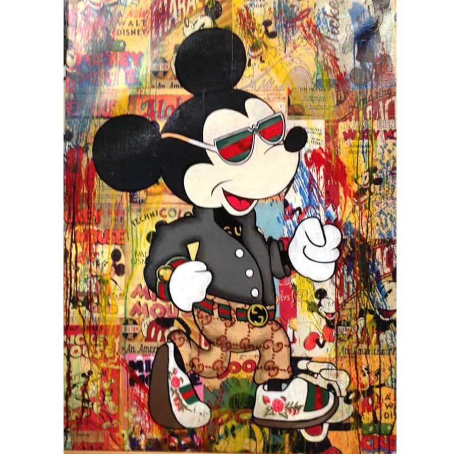 Mickey Mouse cartoon diamond painting cross stitch diy 5d full square/round drill mosaic embroidery wall decor gift DSN0002