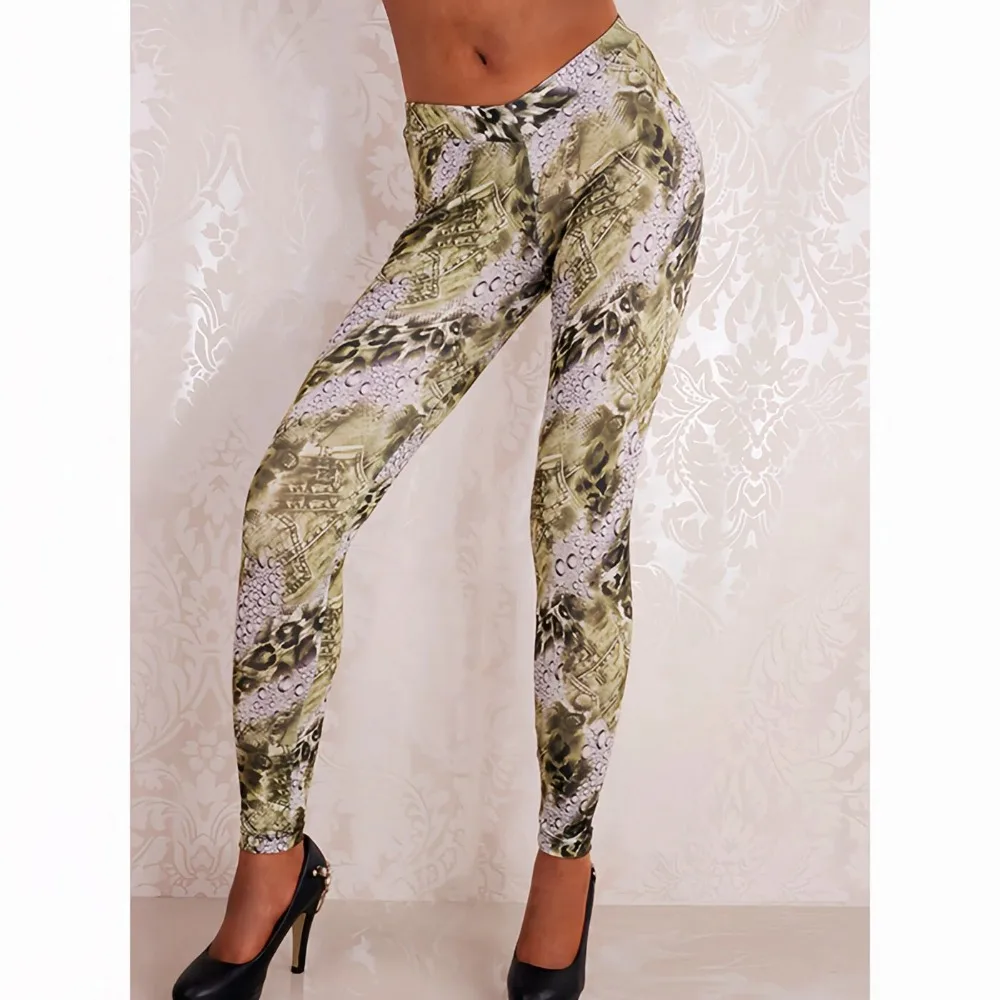 Leopard Printed Leggings for Women Pattern Graphic Colorful Cute Crazy High Waisted Workout Gym Running Exercise Yoga Pants