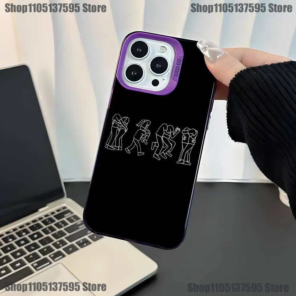 Band Catfish und Bottleme Handyhülle für iPhone 17,16,15,14,13,12,11, Mini,Pro,E,SE4,XS,MAX Purple Candy Matte Cover