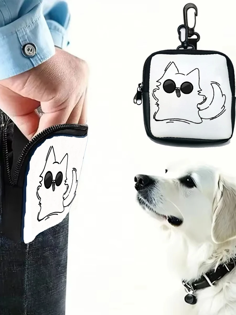 Jujutsu Kaisen Nekos Portable Dog Treat Bag Outdoor Training Dog cat Food Pocket Multifunctional Dog Reward Bags Pet Supplies