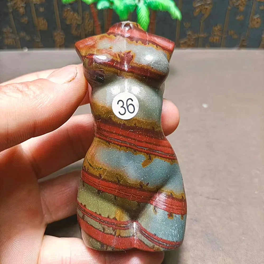 Natural Female Energy Statue, Hand-carved Quartz Plump, Sexy Girl Body, Reiki Statue, Arts and Crafts Gift, Healing A2, 98mm