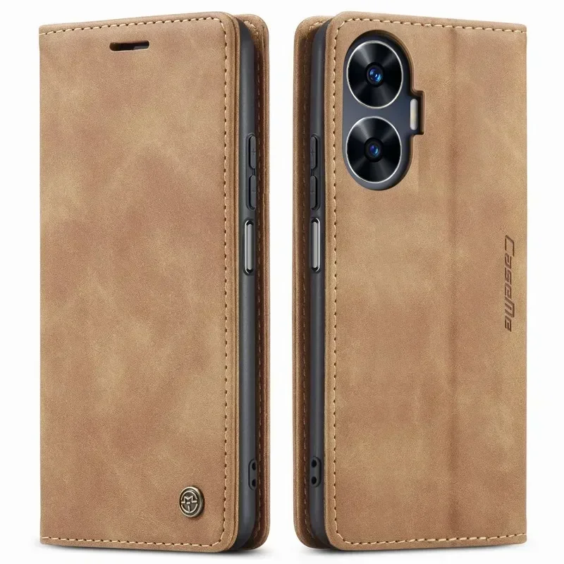 

Leather Wallet Case For OPPO Realme C55 11 10 Pro Plus Luxury Magnetic Phone Bag Reno 7 8 Lite 8T 7Z 8Z F21 A1 Pro Find X6 Cover