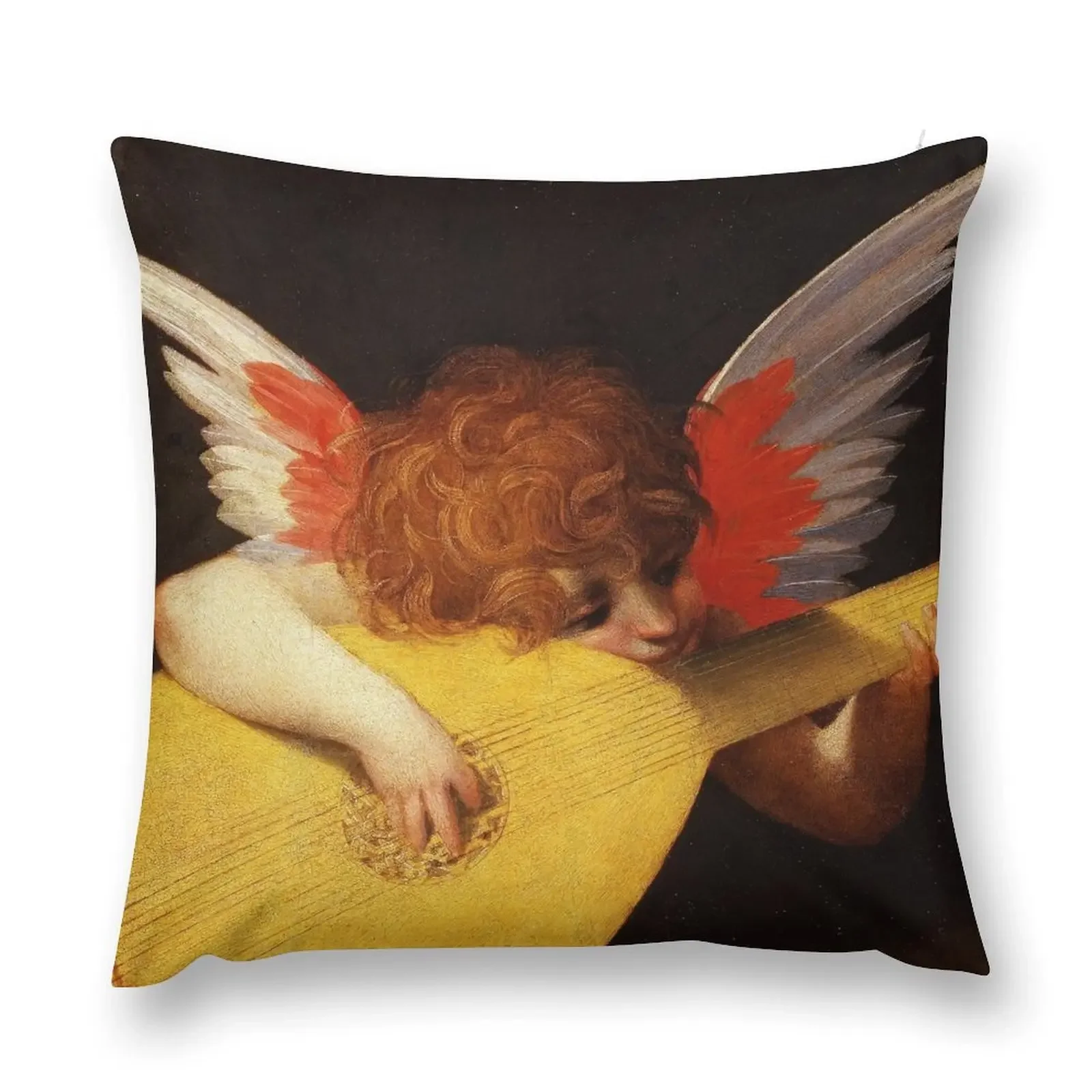 Rosso Fiorentino - Musical Angel Throw Pillow New year Rectangular Cushion Cover Luxury Pillow Case pillow